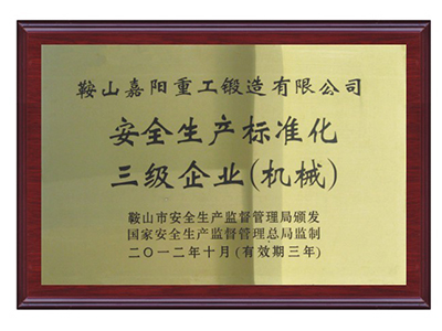 安全生产标准化三级企业